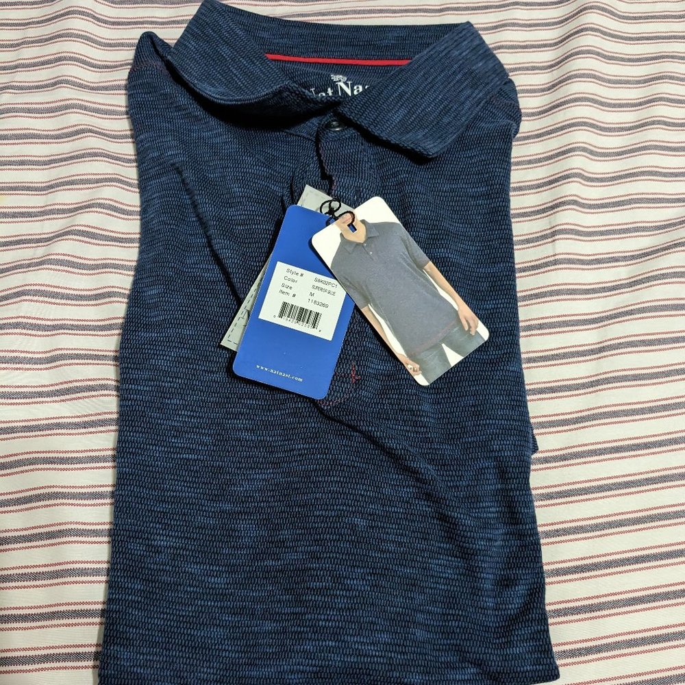NatNast men's Polo - Blue, Size M